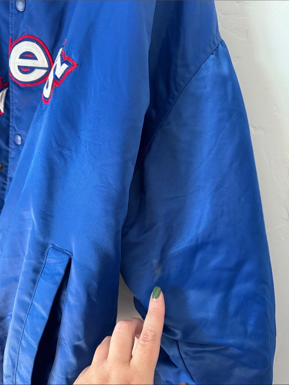 Vintage Philadelphia 76ers Sixers Majestic Hardwood Classics NBA Jacket